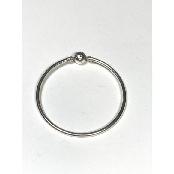 925 Pandora ALE Bangle Charm Bracelet Sterling Silver 7” 9.23g - Picture 4 of 10